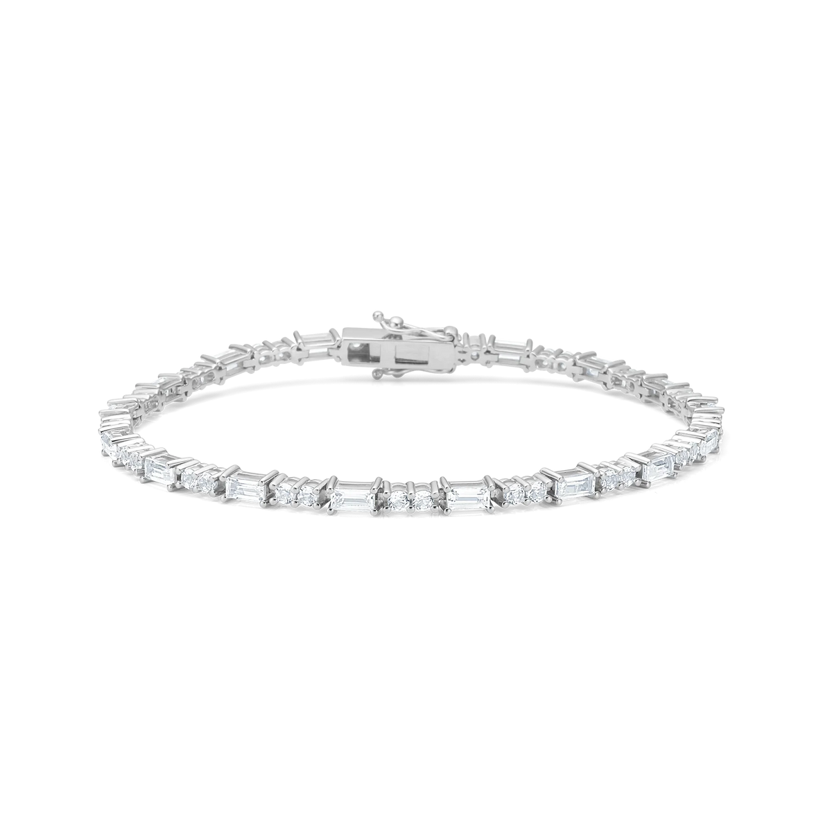 Mads Z Celestial by Medina silver bracelet with clear topazes in an elegant, classic design. Model 3156904