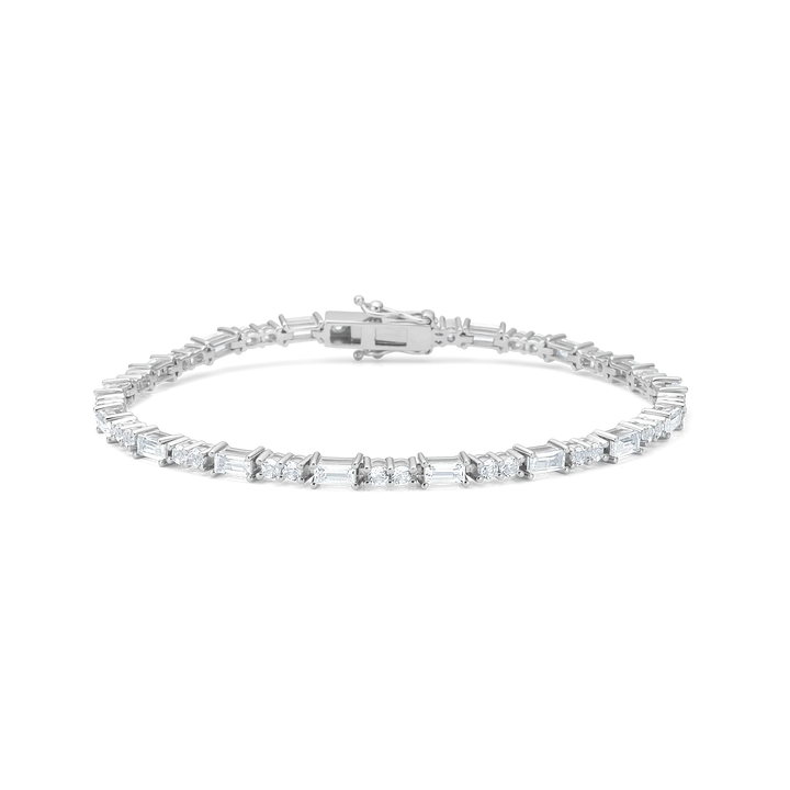 Mads Z Celestial by Medina silver bracelet with clear topazes in an elegant, classic design. Model 3156904