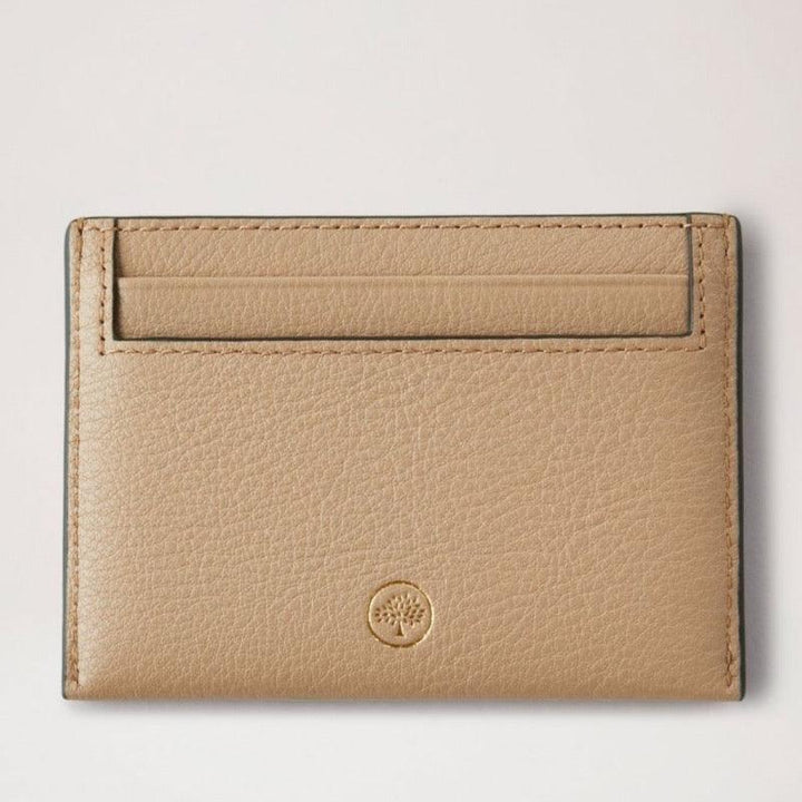Mulberry Continental Credit Card Slip maple in light leather, visible card pocket and details. Model RL7733657E631.