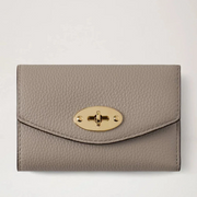 Mulberry Darley Folded Multi-Card Wallet Cashmere Taupe Small Classic Grain