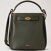 Mulberry Islington Bucket Juniper Green Small Classic Grain