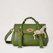 Mulberry Mini Alexa Chalk Horse Fern & Chalk Small Classic Grain