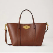 Mulberry Mini Bayswater Tote Small Classic Grain Two Tone Oak