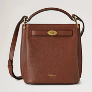 Mulberry Mini Islington Bucket Oak Two-Tone Small Classic Grain