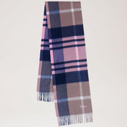 Mulberry Small Check Merino Wool Scarf Sorbet Pink