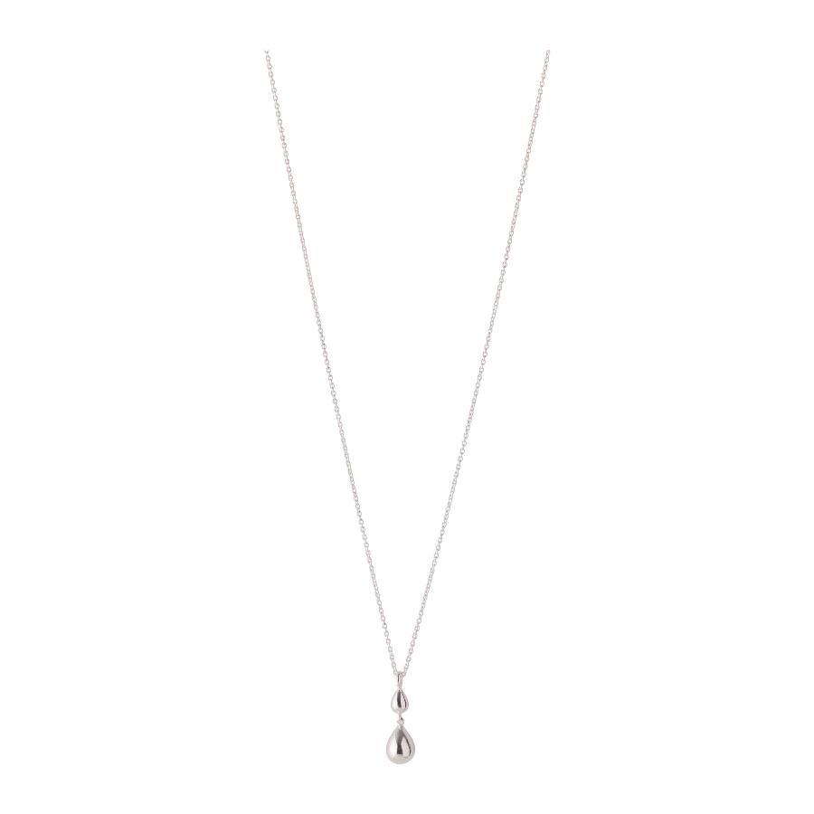 Pernille Corydon Rain silver necklace with drop pendant, minimalist design, Model N-304-S-1.