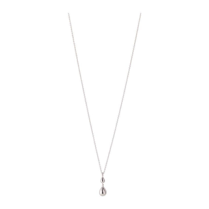 Pernille Corydon Rain silver necklace with drop pendant, minimalist design, Model N-304-S-1.