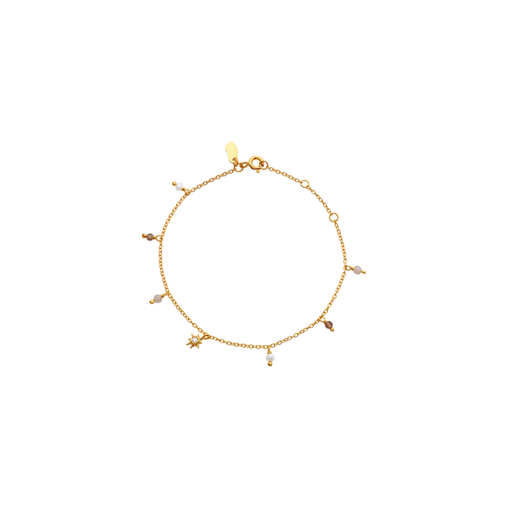 Maanesten Ravi Gold-Plated Bracelet with Freshwater Pearls – 8708A