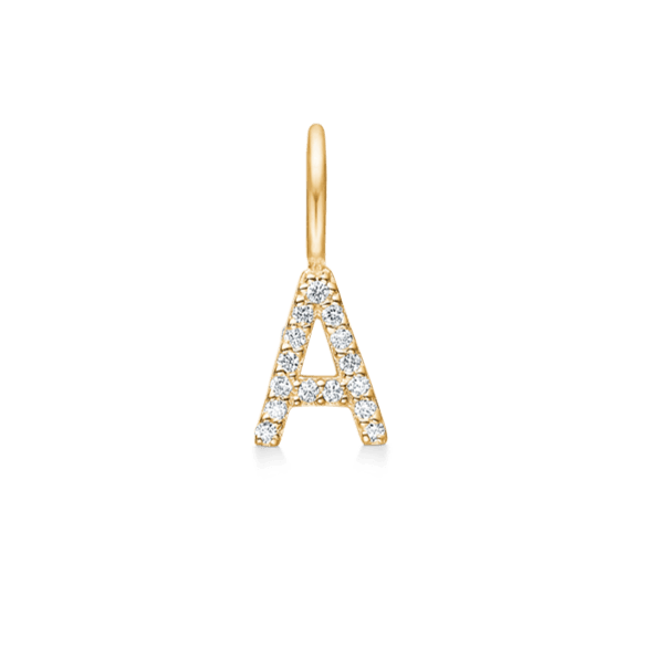 RO Copenhagen My Collection with diamonds A pendant in gold with small diamonds, Model p114y2-001