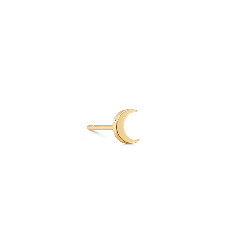 RO Copenhagen Symbols Half Moon stud earrings in 18 kt red gold, crescent-shaped detail, Model E111Y109-1