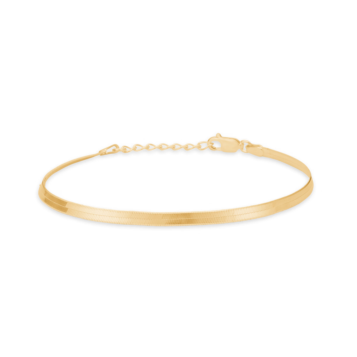Studio Z Cobra Bracelet in gold-plated silver, slim and simple bracelet with adjustable chain. Model 7250319.