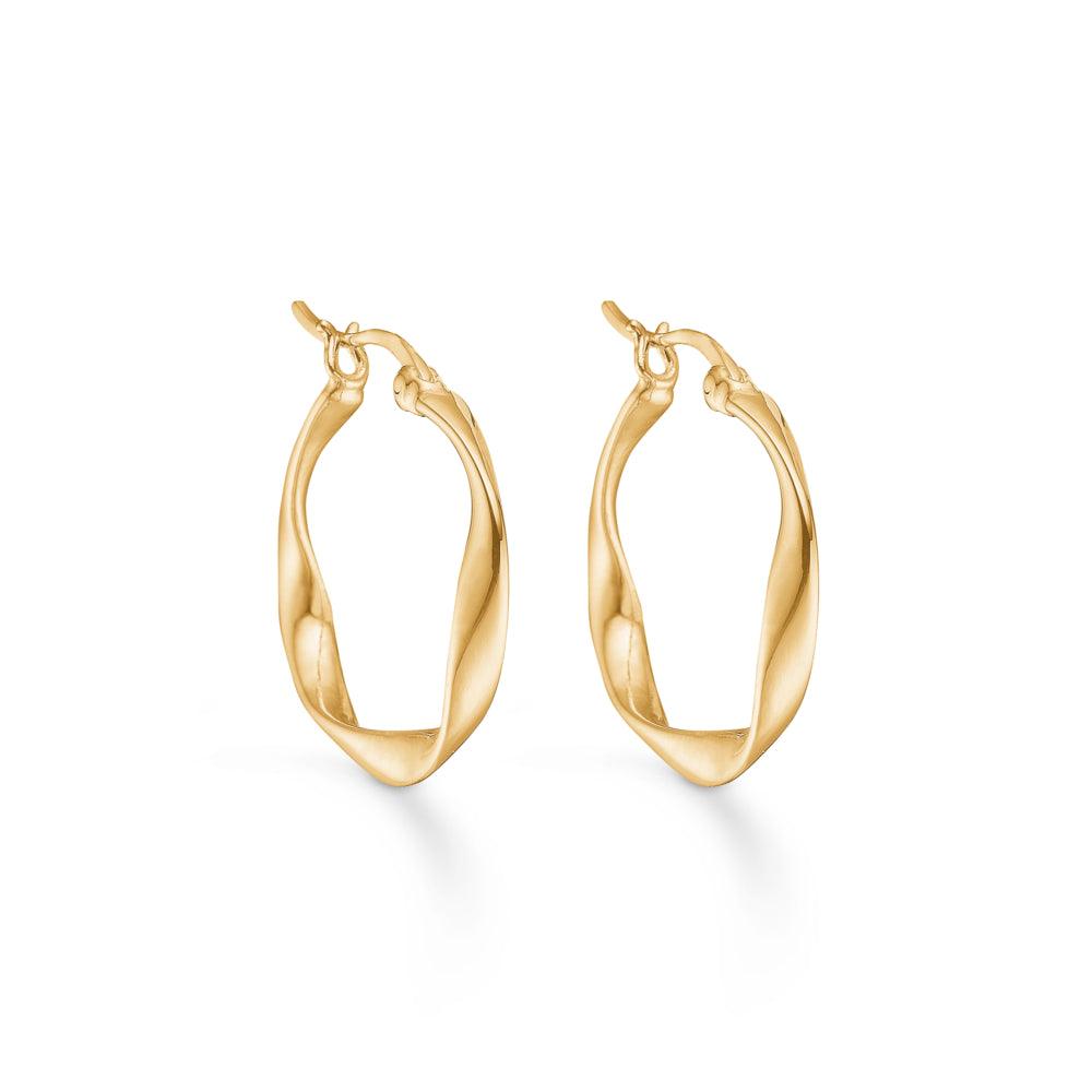 studio-z-curved-creole shows a set of golden curved creoles in shiny metal against a white background. Model 7210352-7210352-1