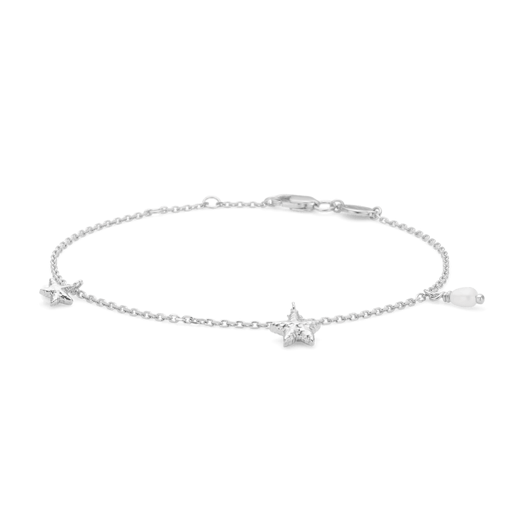 Studio Z Starfish Luster silver bracelet with small starfish, simple and elegant, Model 7153903-1