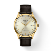 TISSOT CLASSIC DREAM POWERMATIC 80 – GOLD PVD / BROWN LEATHER STRAP