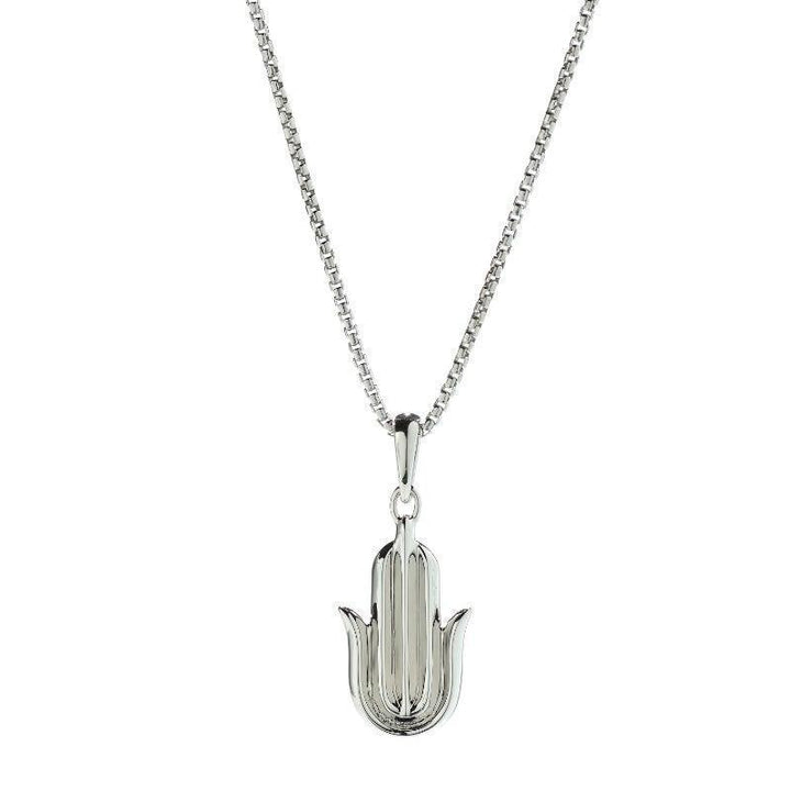 Alexander Lynggaard Silver Necklace Hope Hamsa with shiny hand pendant in silver. Model d28001-1