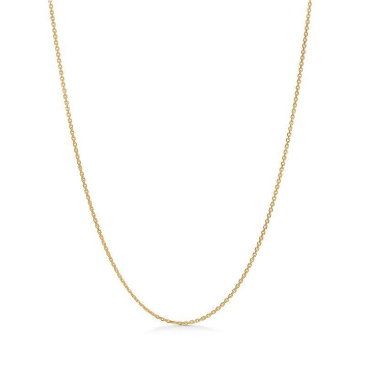 Anker Facet Gold-plated Necklace 45 cm shows a simple, gold-plated chain in a classic design. Model 9220110-9220110-1