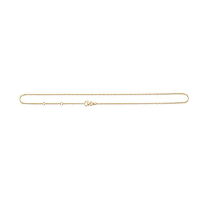 Anker Facet Gold-plated Necklace 55 cm, simple and shiny chain in gold-coloured design. Model 9220111-9220111-2