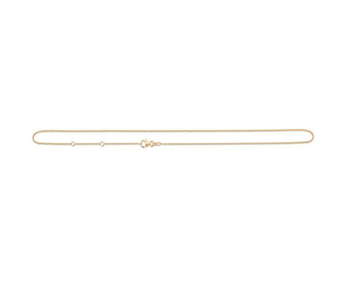Anchor facet 14 kt. necklace 50-55cm can be seen in gold with simple links and classic clasp, Model 9520111-9520111-2.