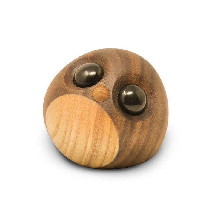 FableWood Freddy Little Penguin in smooth, two-tone wood with large black eyes, Model 1105-2.