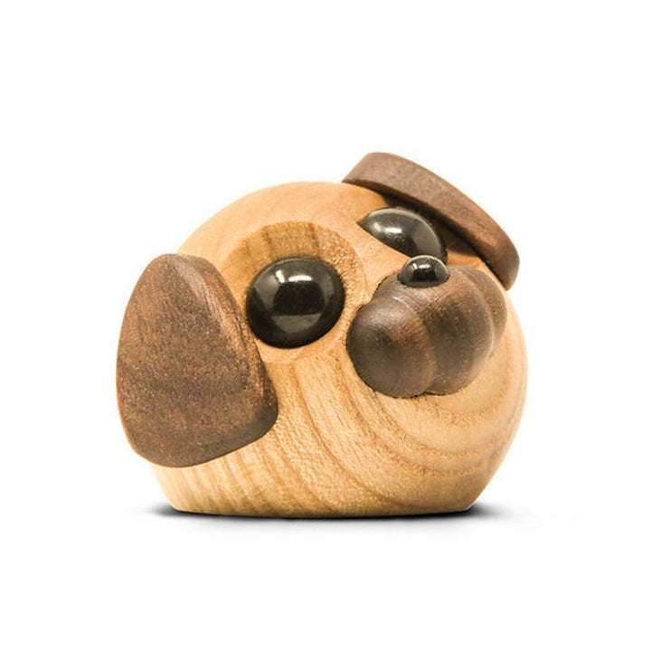 Fablewood Molly small dog, wooden figure in light and dark shades, model 1101-2.