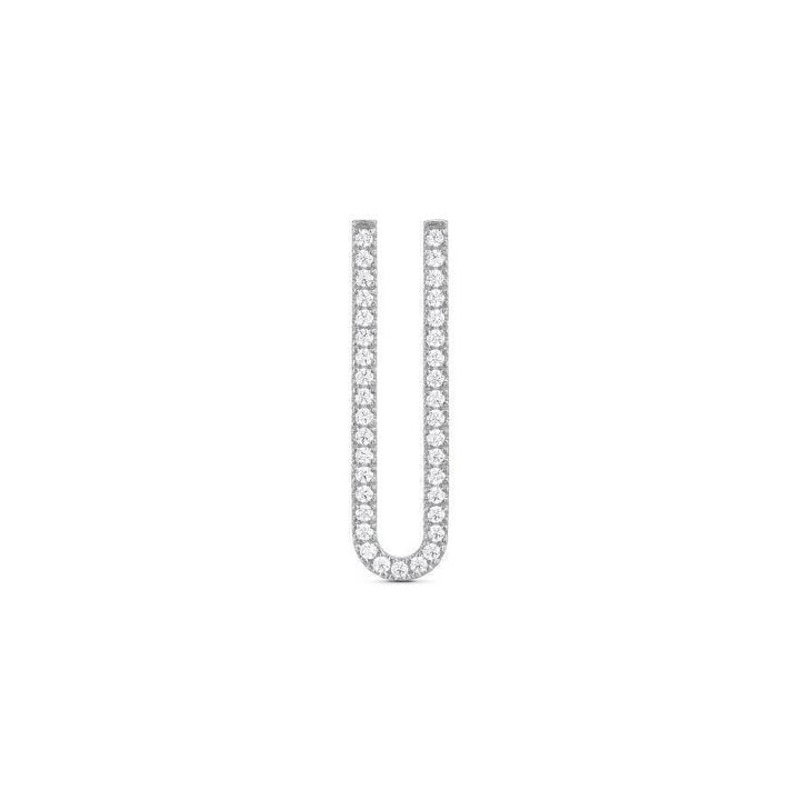 herieth-paul x polar jewelry zanzibar silver earring with round white stones in minimalist design, Model WZ-00509-1
