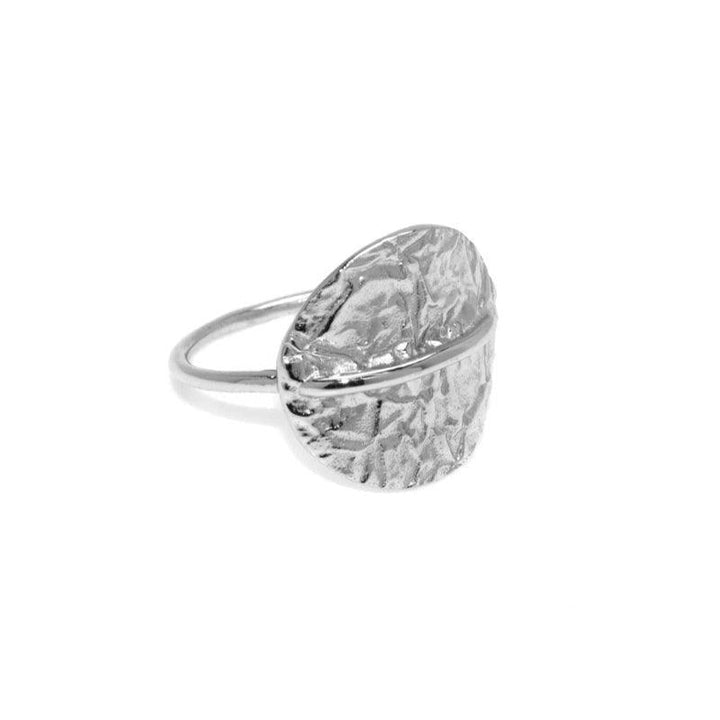 Hultquist Copenhagen Cora Silver Ring with oval, hammered surface. Model S04001S-001