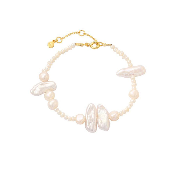 Hultquist Vera Bracelet freshwater pearls silver-plated, elegant design with white pearls. Model S08303G