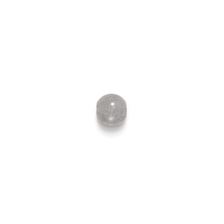 Inner Peace gray agate pearl with round shape, slightly transparent. Model C124G126-1.