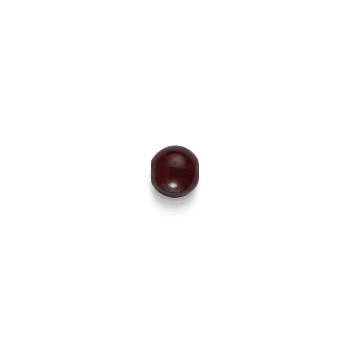 Inner Peace Rod Garnet Pearl Livskraft shows a round, deep red garnet pearl against a white background. Model c124g119-1.