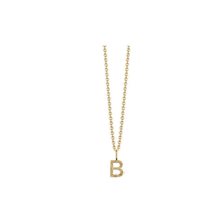 Jeberg Jewelery I Am Me Letter Silver-plated necklace with detailed letter B pendant, Model 42000-002-2