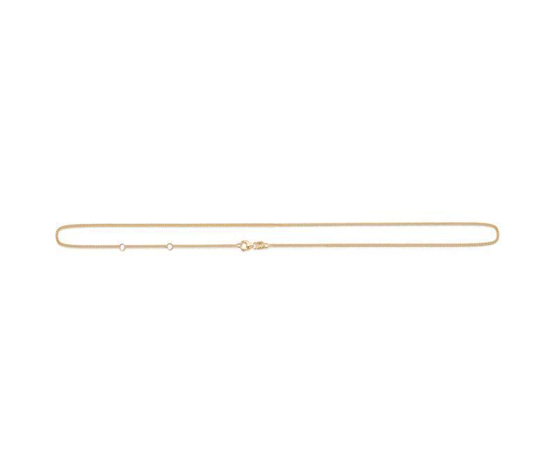 Mads Z 14kt necklace armor 75-80cm in gold, elegant chain in a simple style. Model 9520122.