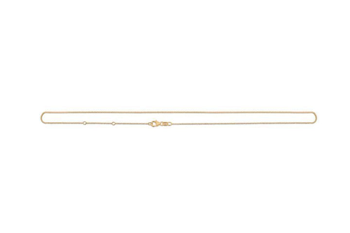 Mads Z 14kt Venice chain 55cm with elegant and slim chain in shiny gold, Model 9520131-1.