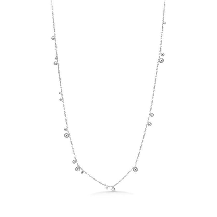 Mads Z Bubbles necklace in sterling silver with small ball details, simple and elegant. Model 2120166-2120166-1