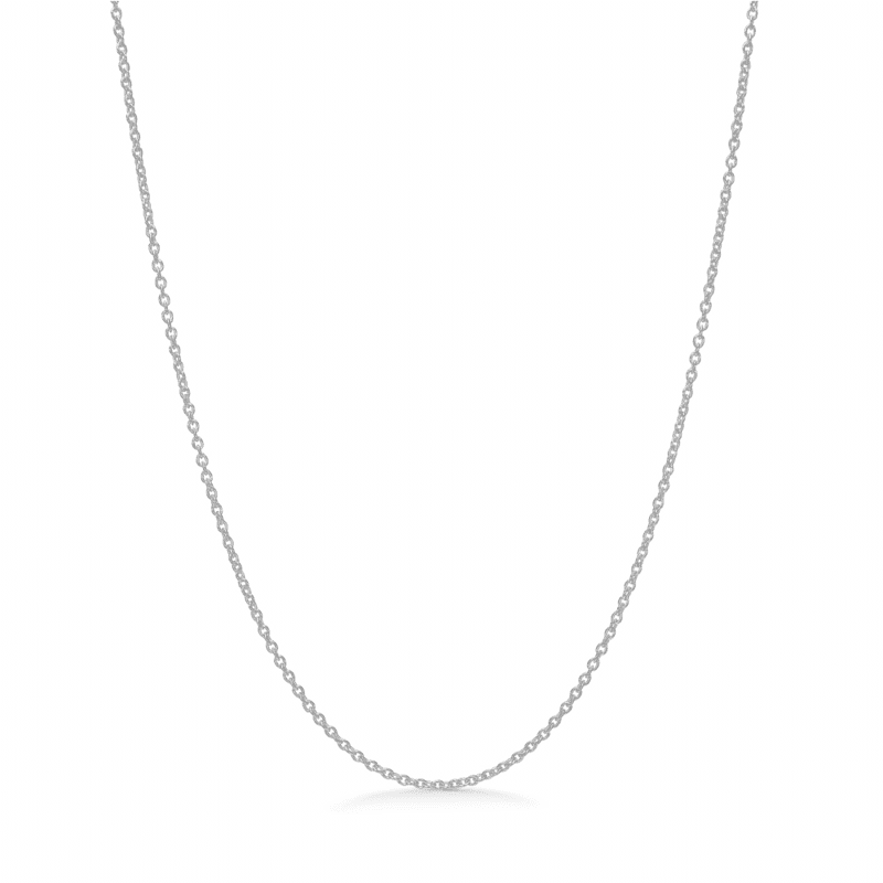 Mads Z Silver Round Anchor Necklace 45 cm shows a simple round anchor pattern silver necklace. Model 9120100-1