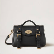 Mulberry Bag - Mini Alexa Heavy Grain Black
