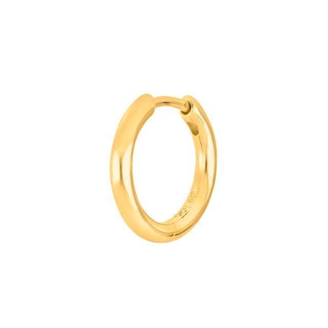 Son of Noa Creole 15mm Gold-plated, classic round earring in shiny gold finish, model 325158-3-1