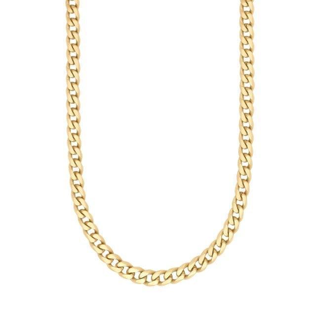 Son of Noa men's necklace gold-plated steel with classic chain design in gold, Model 893101-3-1.
